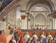 GHIRLANDAIO, Domenico Detail of Confirmation of the Rule Spain oil painting artist